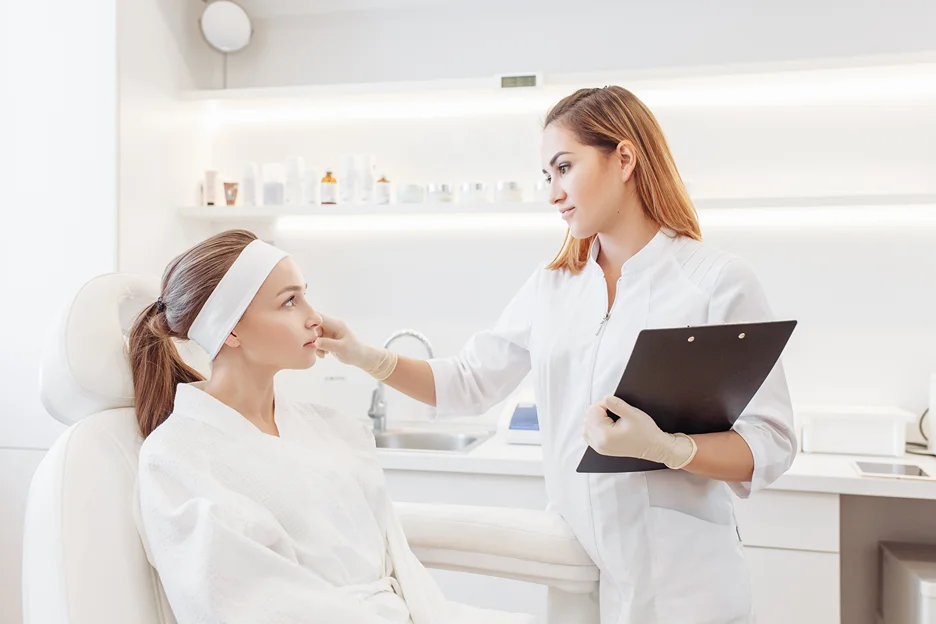 patient and med spa provider consult for pdrn booster 